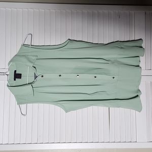 👚Imaginary Voyage Green Sleeveless Blouse L